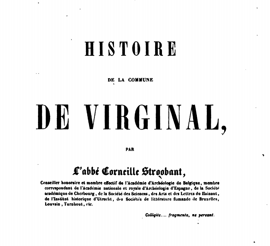 Article 185300000959: Histoire de la commune de Virginal