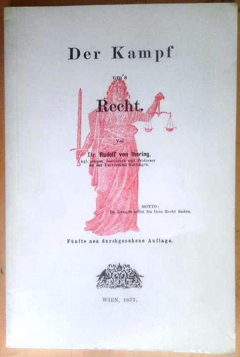 Book cover 18720008: JHERING (von -) Rudolf Dr | Der Kampf um