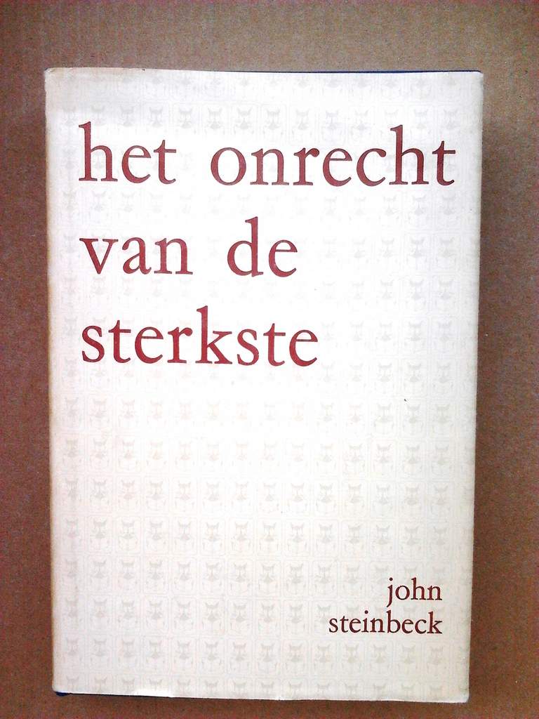 Book cover 19360039: STEINBECK John | Het onrecht van de sterkste (vertaling van In dubious battle - 1936)