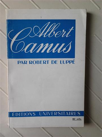 Book cover 19600088: DE LUPPE Robert | Albert Camus