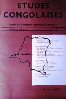 Book cover 19620026: CRISP | Etudes Congolaises