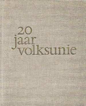 Book cover 19740076: VAN DER ELST Frans | Twintig jaar Volksunie (1954-1974). Een beknopt overzicht van de wording, de stichting en de geschiedenis van de Vlaams-nationale partij.