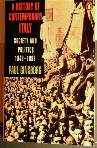 Book cover 19900224: GINSBORG Paul | A History of Contemporary Italy. Society and Politics 1943-1988