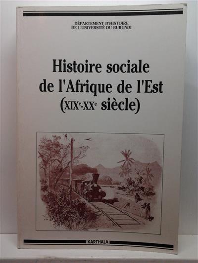 Book cover 19910215: NSABIMANA Tharcisse (introduction) | Histoire sociale de l