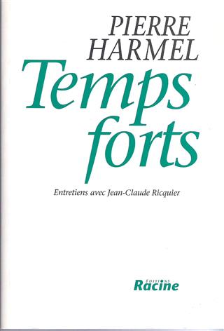 Book cover 19930039: HARMEL Pierre - RICQUIER Jean-Claude | Temps forts - Entretiens avec Jean-Claude Ricquier