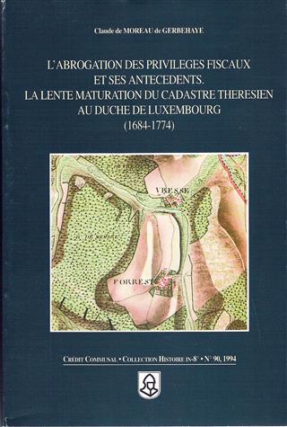 Book cover 19940117: MOREAU de GERBEHAYE, Claude de | L