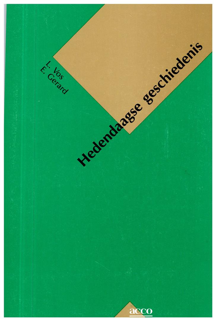 Book cover 19950125: GERARD E. & VOS L.  | Hedendaagse geschiedenis