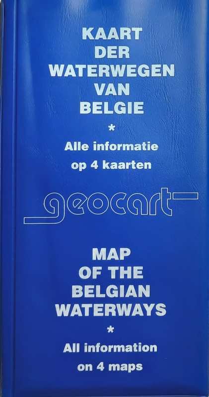 Book cover 20050145: GEOCART | Kaart der Waterwegen van België. Alle informatie op 4 kaarten. - Map of the Belgian Waterways. - Voies navigables