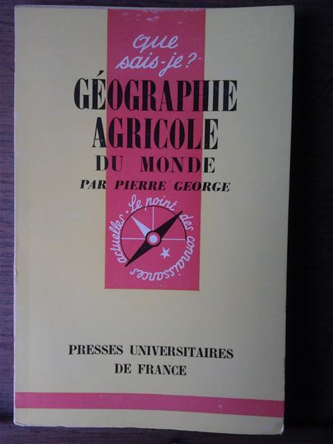 Book cover 201403301937: George Pierre | Géographie Agricole du Monde