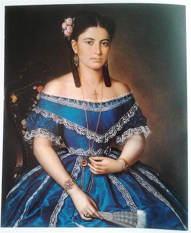 Article 201404021239: Vrouw in het blauw, olie op doek, 95x74cm, gesigneerd en gedateerd rechts onder, 1868, Sibiu, Muzeul Brukenthal, inv. nr. 2316