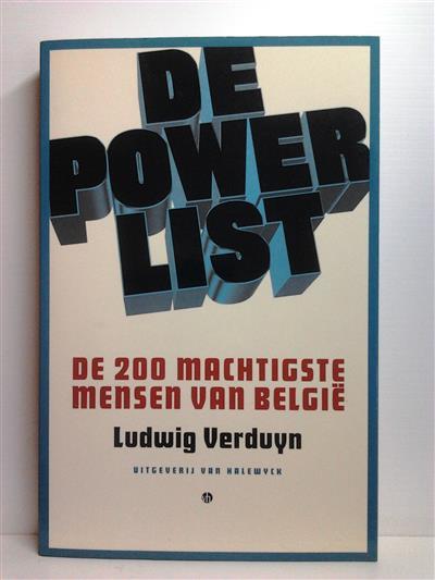 Book cover 201407062017: VERDUYN Ludwig | De Power List. De 200 machtigste mensen van België. 
