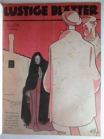 Book cover 201407102324: NN, Erik (Zeichnung) | Lustige Blätter Nr. 7 58.Jahrgang 1944: Die Befreier