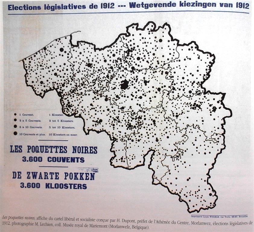 Article 201410232312: Affiches - Verkiezingen 1912 - Elections 1912 - Antiklerikalisme - Anticléricalisme - Slide SWF