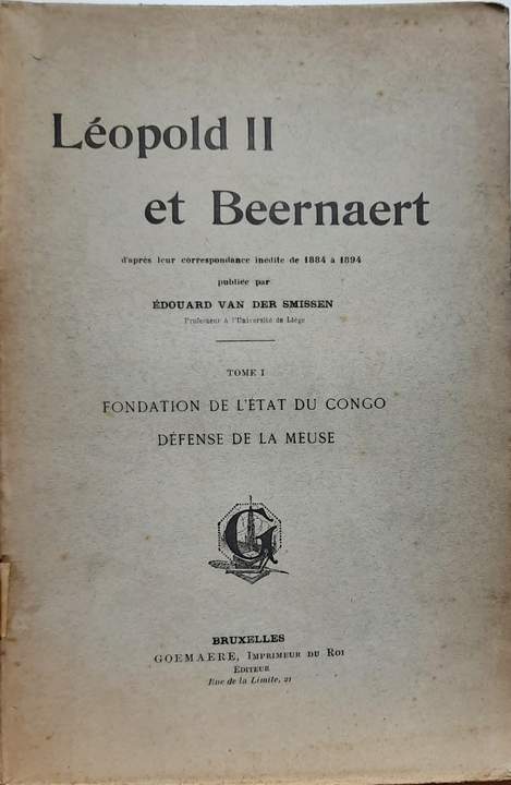 Book cover 202301271639: VAN DER SMISSEN Edouard | Léopold II et Beernaert d
