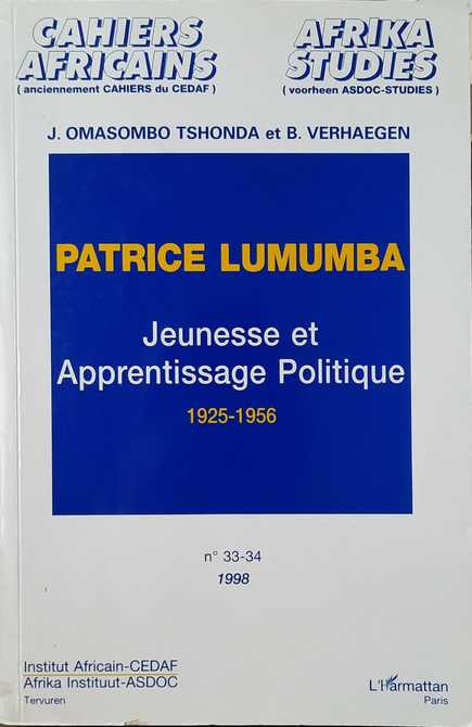 Book cover 61511: OMASOMBO TSHONDA J., VERHAEGEN B. | Patrice Lumumba. Jeunesse et Apprentissage politique 1925-1956