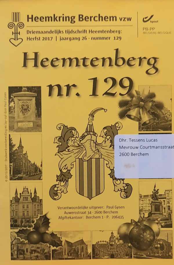 Book cover 202407241526: HEEMKING BERCHEM VZW | Heemtenberg nr. 129. 