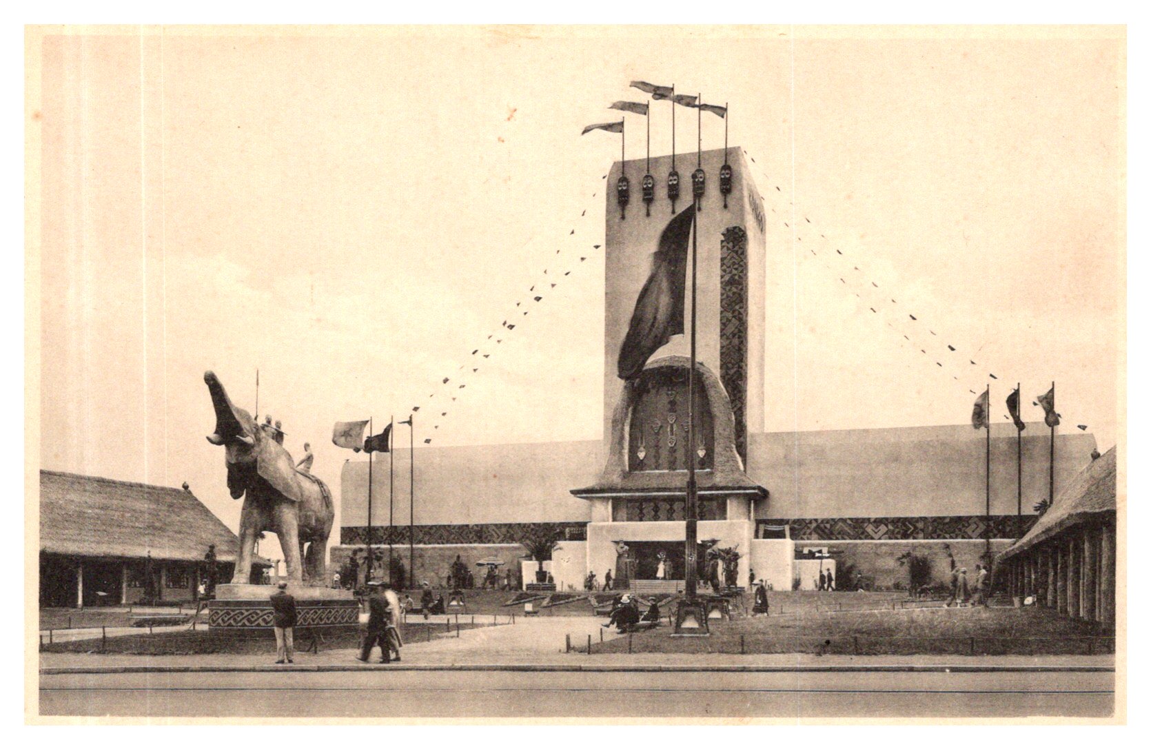 Congo: Expo 1935 Bruxelles - Pavillon du Congo