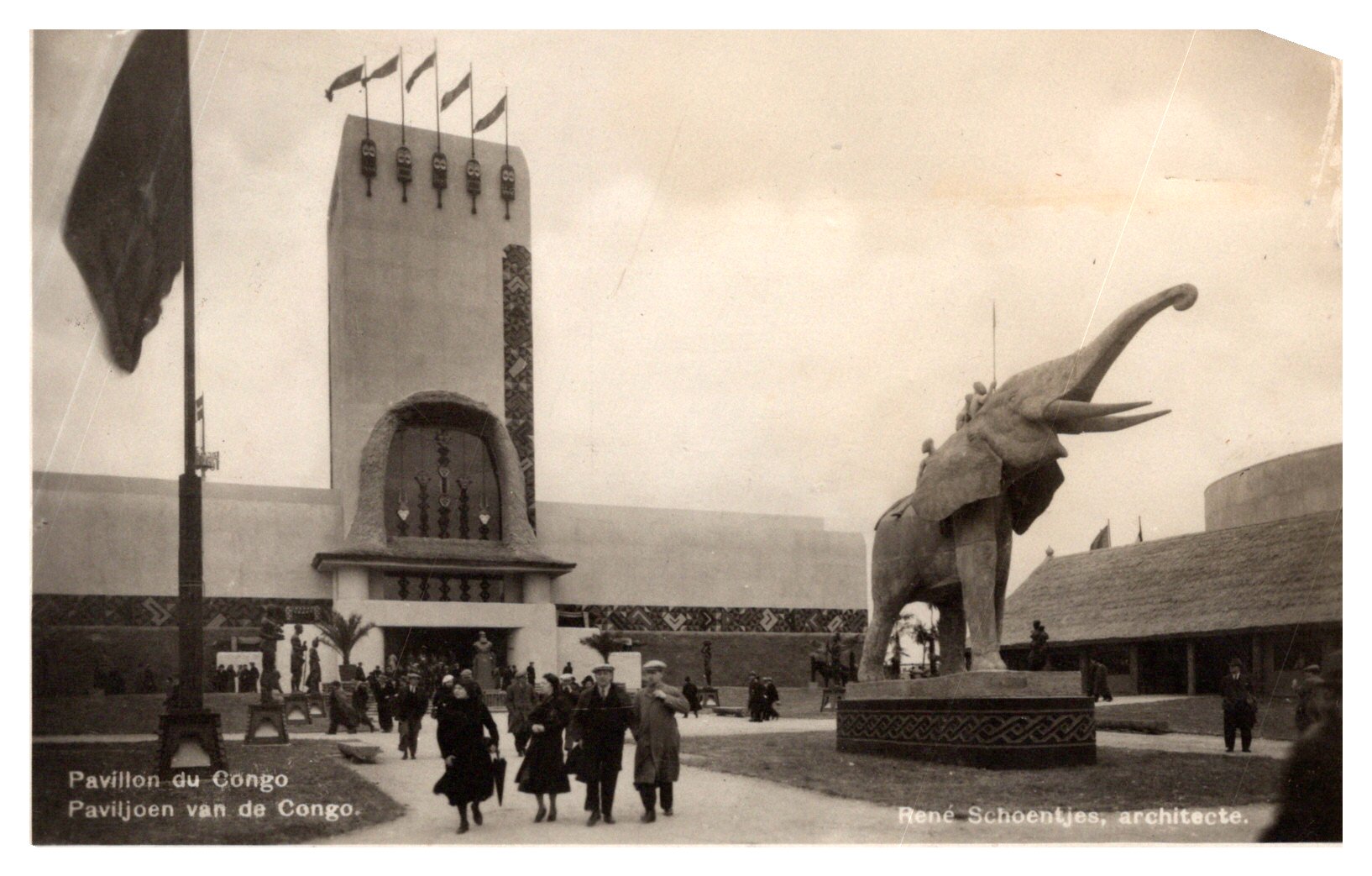 Congo: Expo 1935 Bruxelles - Pavillon du Congo