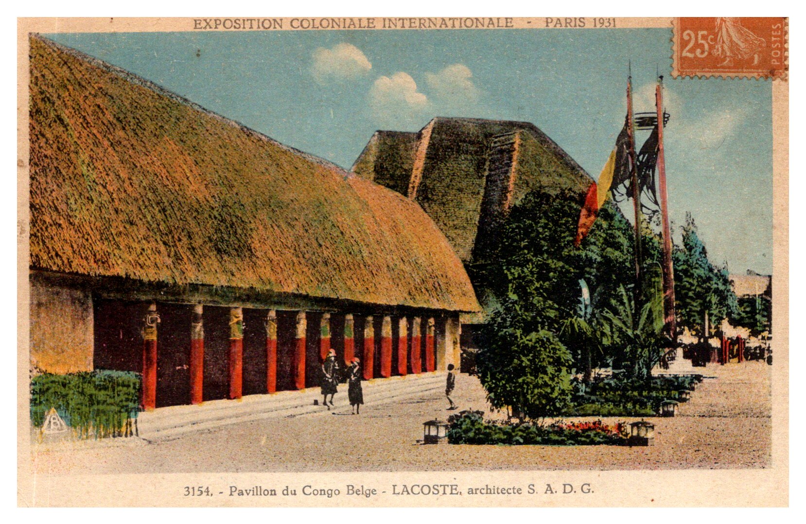 Congo: Expo 1931 Paris - Pavillon du Congo Belge