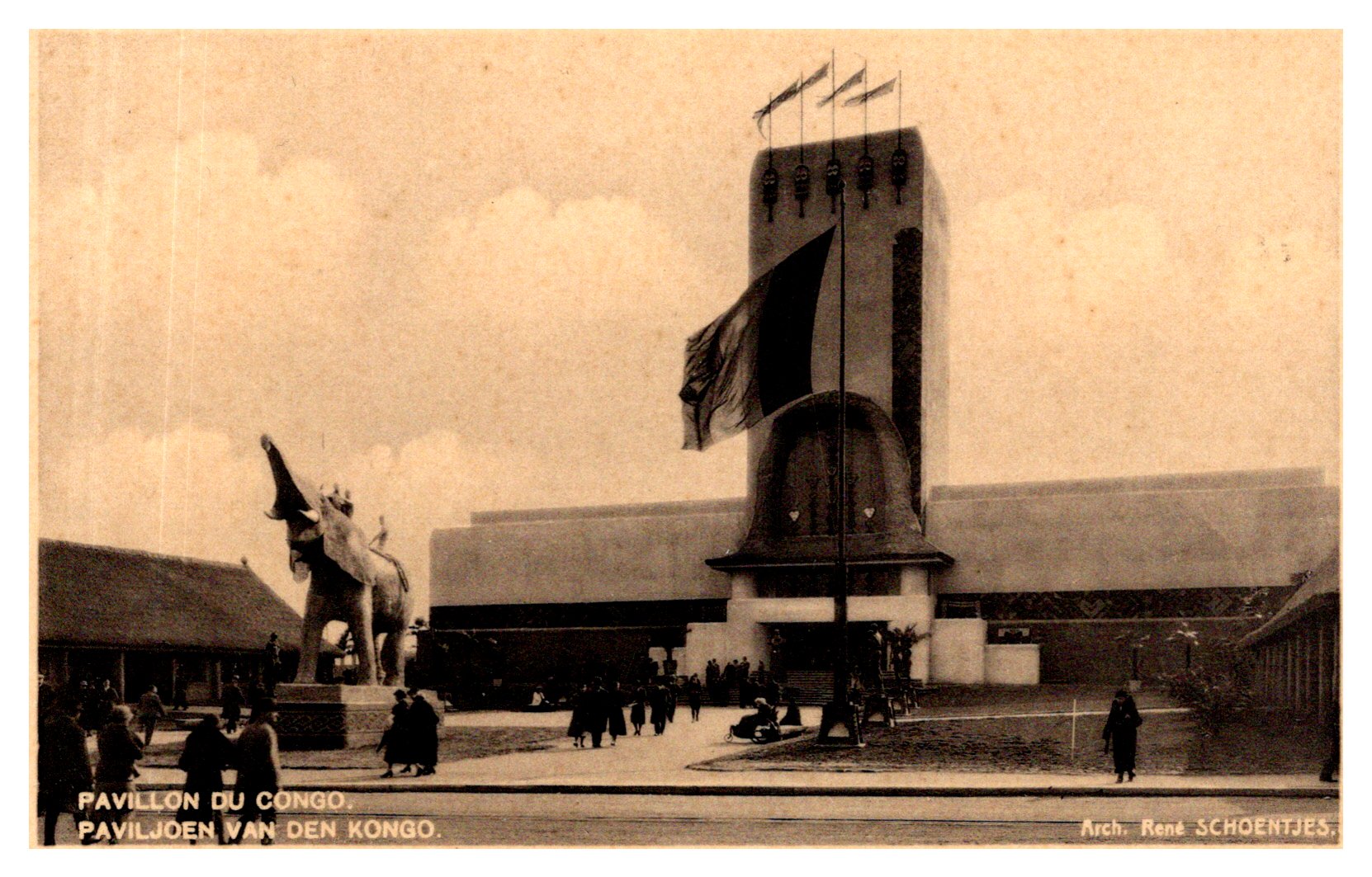 Congo: Expo 1935 Brussel - Pavillon